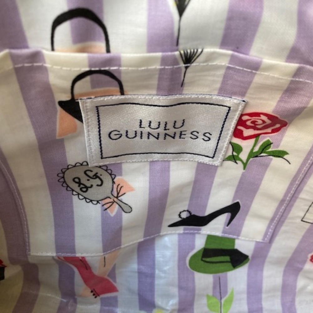 Lulu Guinness Black Paper Straw Bag - Picture 9 of 10